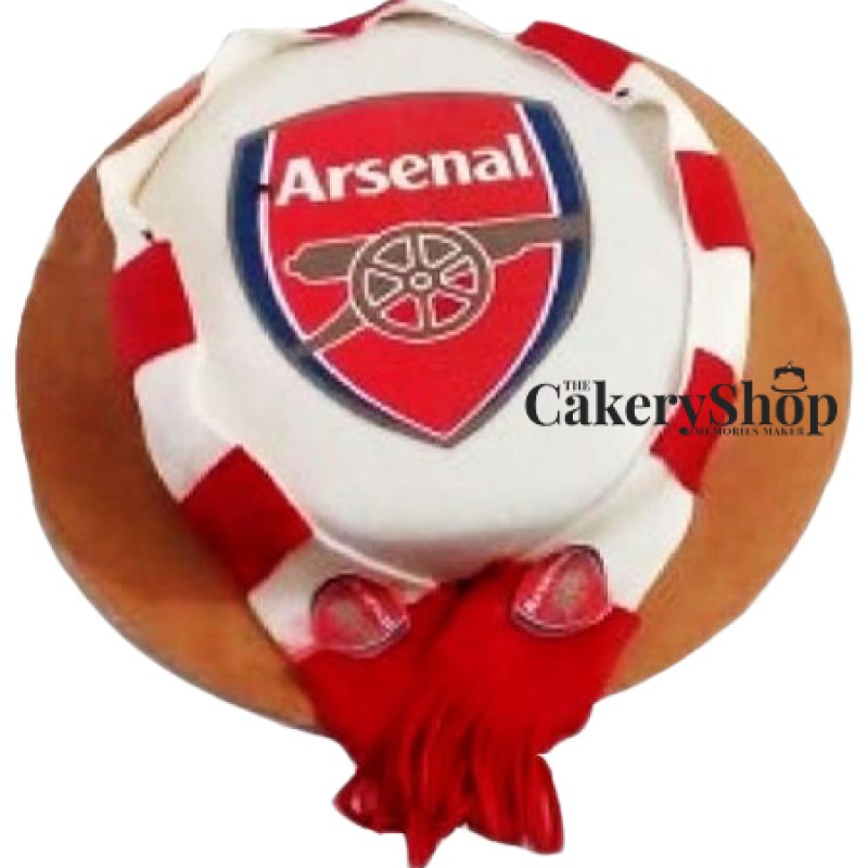 arsenal-football-team-logo-cakes-cupcakes-mumbai-32 | Football themed cakes,  Football cake, Cake