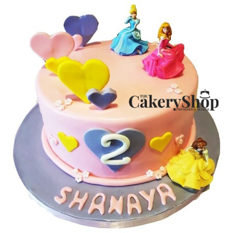 Order Disney Princess Themed Birthday Cakes | Gurgaon Bakers
