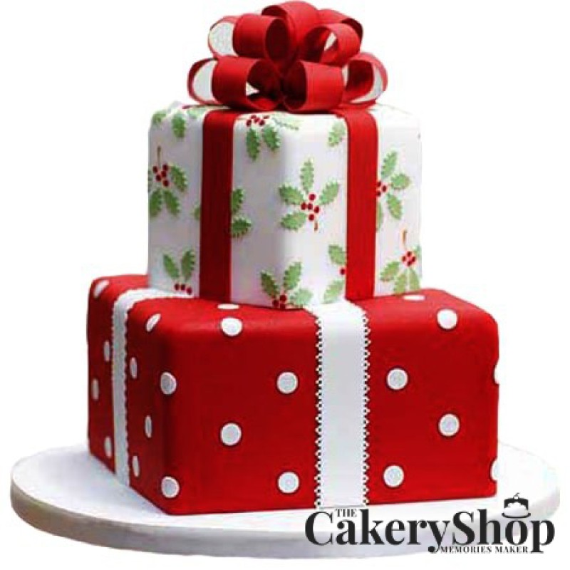 round gift box cake (2744) | Gift box cakes, Birthday present cake, Present  cake