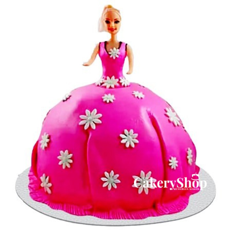 Pink Delight Barbie Cake 