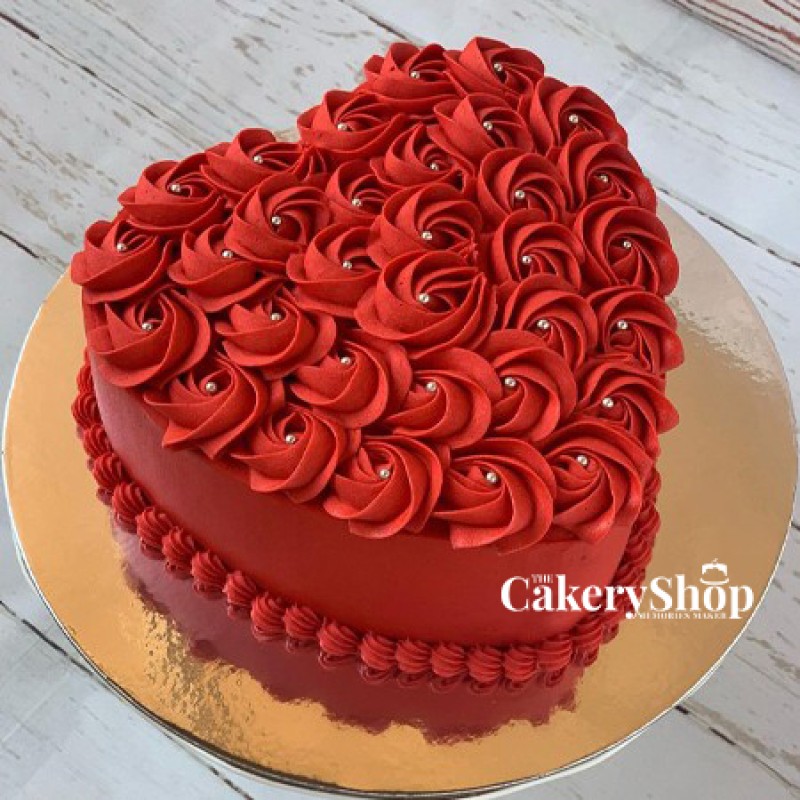 Heart Shaped Red Velvet Cake Online Order in Delhi ,Gurgaon |