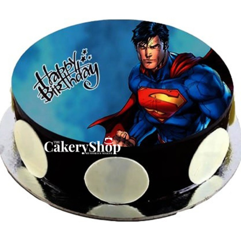 Superman Chocolate Photo Cake The Cakery Shop