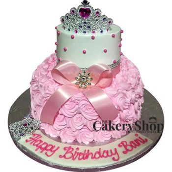 Crown Rosette Cake