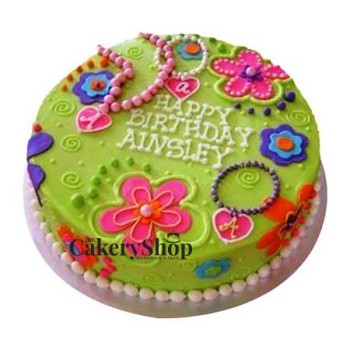 Flowers And Fashion Cake