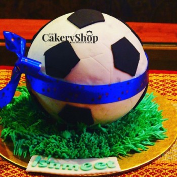 Football Theme Pinata Cake