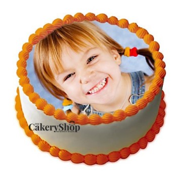 Magnetic Attraction Butterscotch Photo Cake