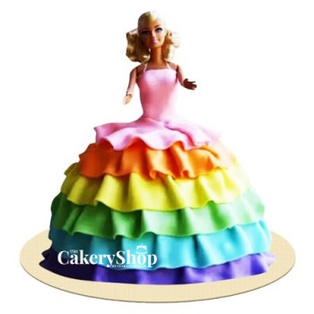 Splash Of Colours Barbie Cake