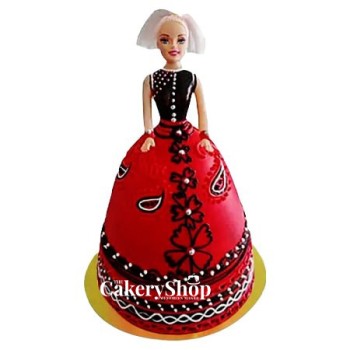 Strawberry Baby Doll Cake