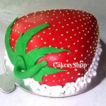 Strawberry Shape Cake
