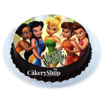 Tinker Bell Fairies Truffle Photo Cake