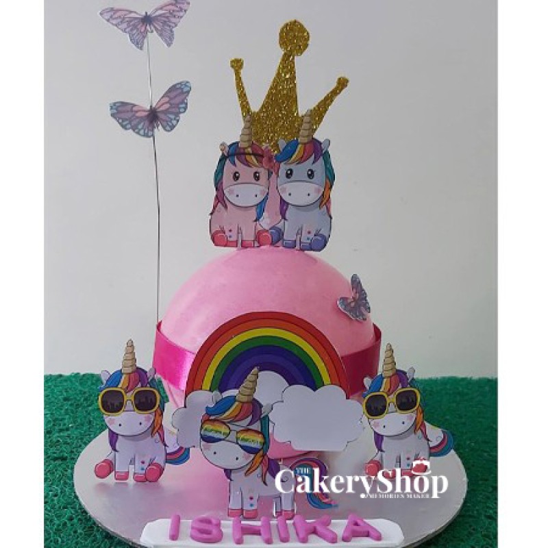 Unicorn 🦄 piñata smash cake | By La Vanille Cupcakes & MacaronsFacebook